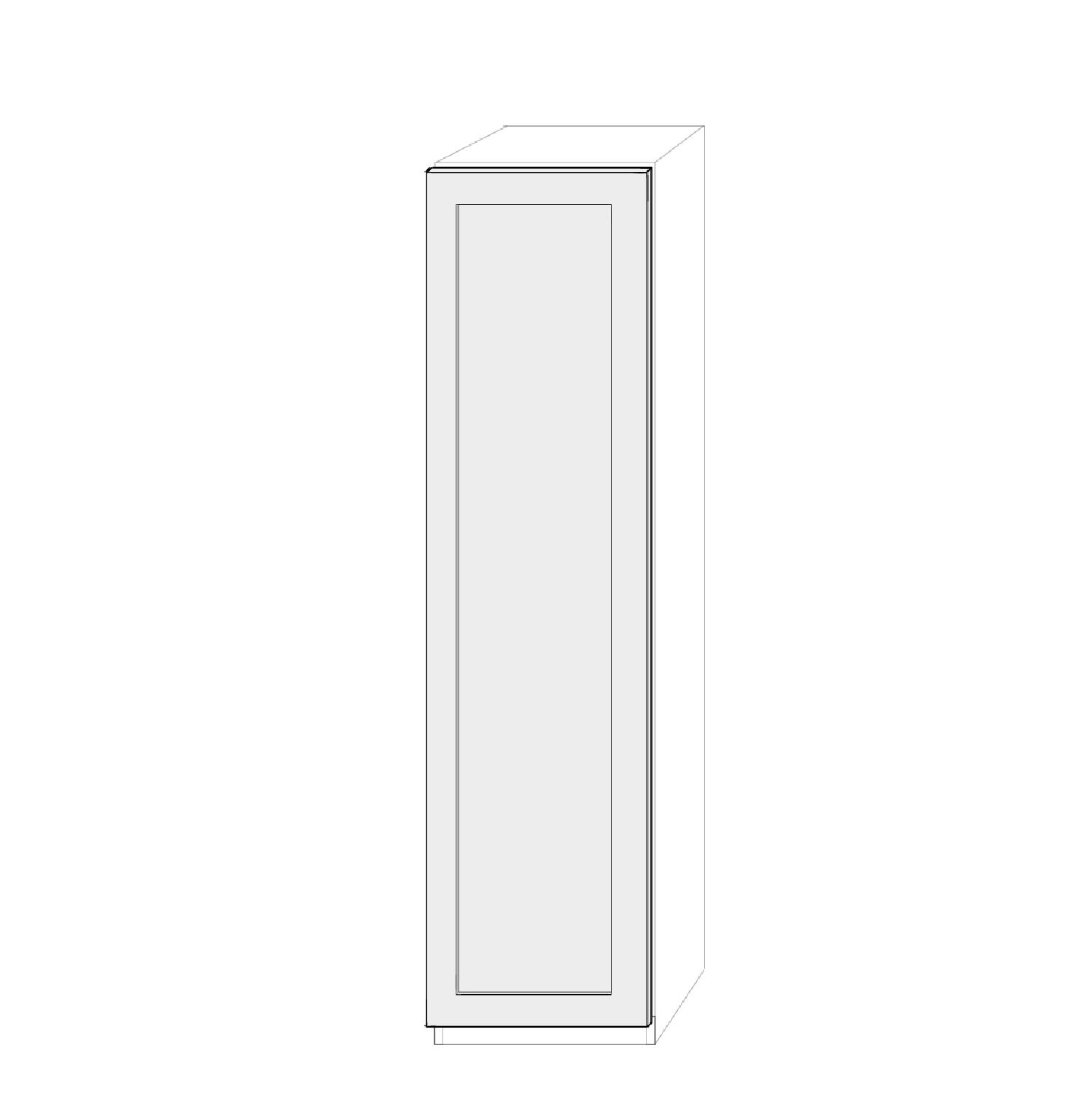 Vänsterhängd dörr 50cm Pax - med Ram