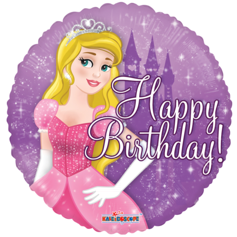 Prinsessa Folie Ballong - Happy Birthday . 46cm