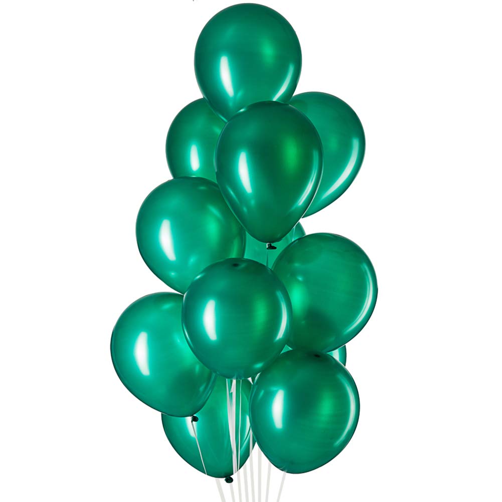 Latexballonger i Mörk Grön. 10 pack