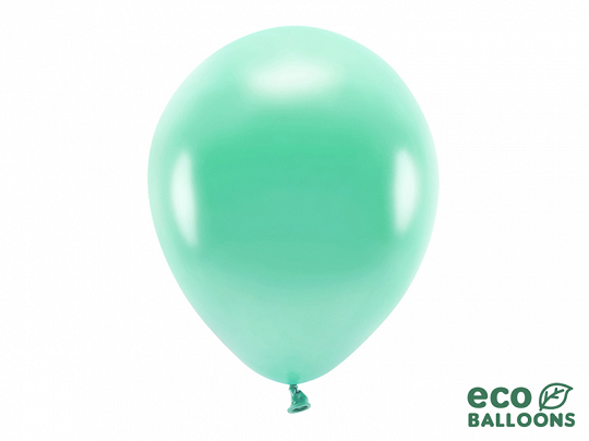 mint grön metallic ballong