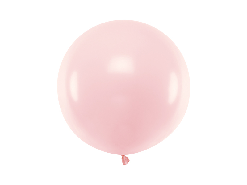 Gigantisk Ballong I Pastell Ljus Rosa.  60cm. 1 Styck.