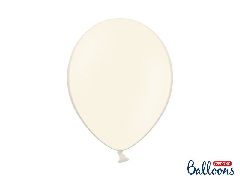 Latex Ballong i Pastel Light Cream. 10 pack.