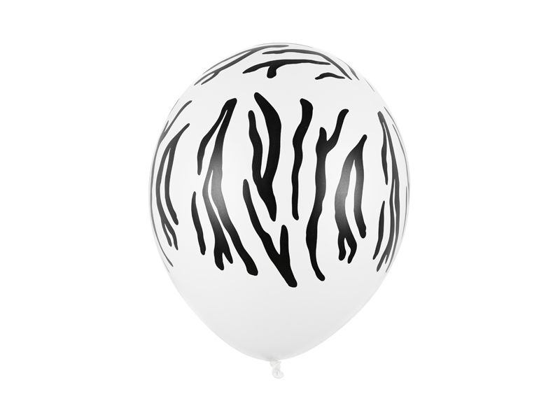 zebra mönster ballong