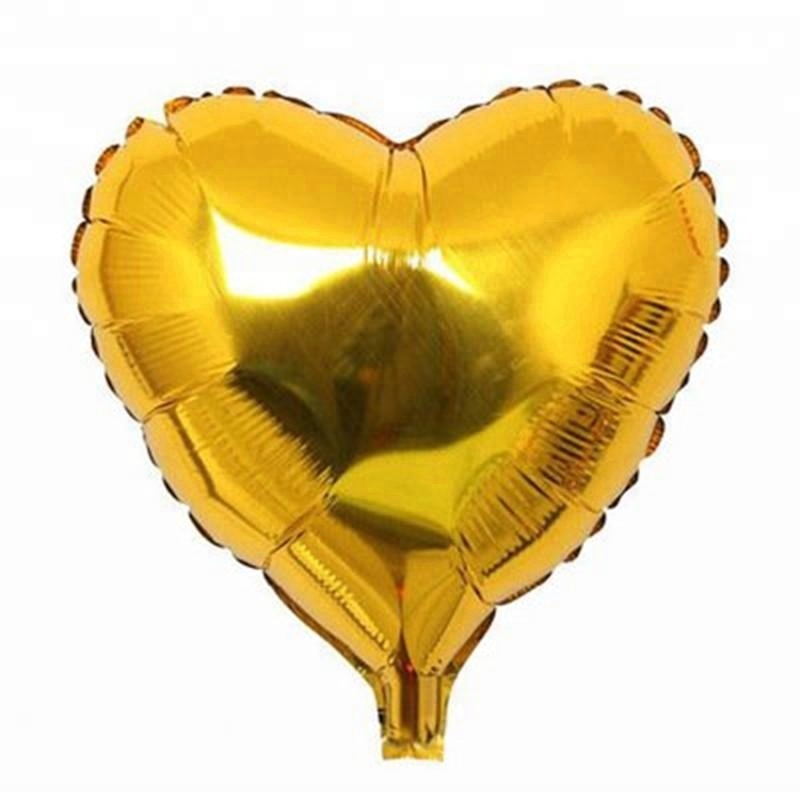 Hjärta Guld Folieballong