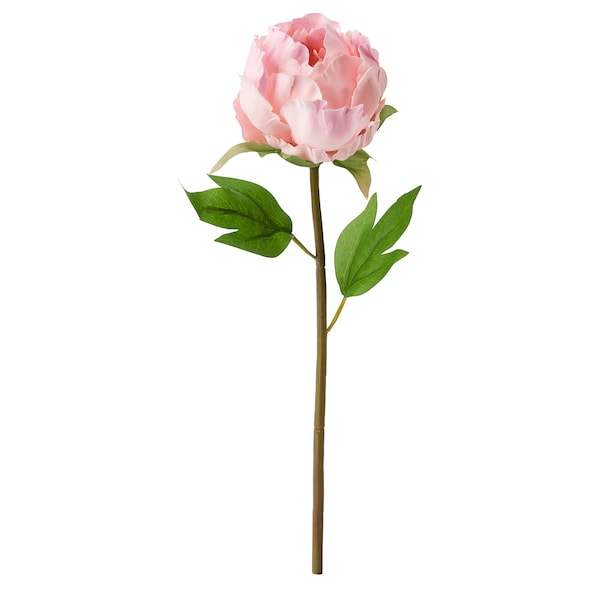 Konstgjord Blomma Pion i Rosa.