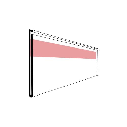 Etiketthållare 210x30 mm 50 st/fp