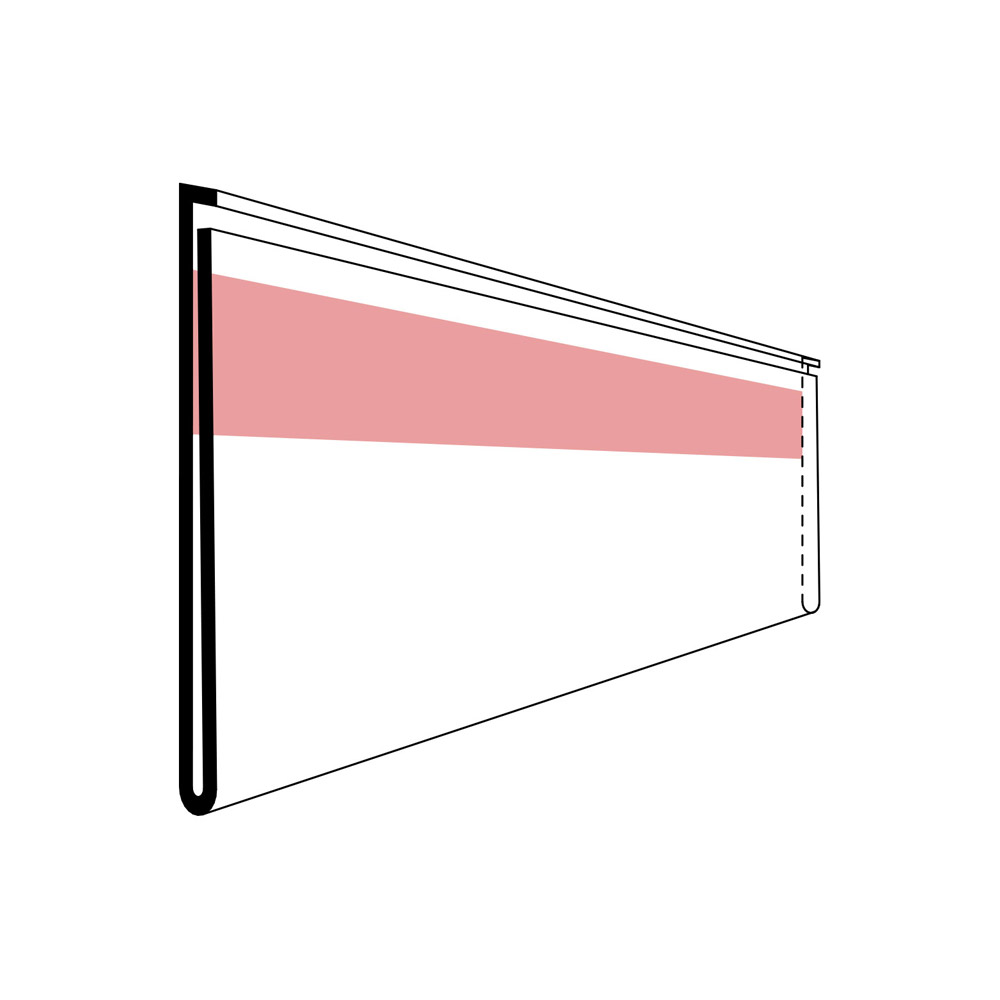 Etiketthållare 885x50 mm 50 st/fp