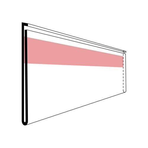 Etiketthållare 1000x60 mm 50 st/fp