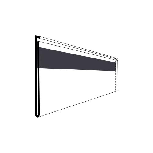 Etiketthållare 210x30 mm 50 st/fp magnet