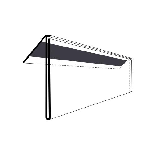 Etiketthållare 210x60 mm 50 st/fp vinklad 45 magnet