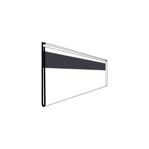 Etiketthållare 105x26 mm 50 st/fp rak magnet