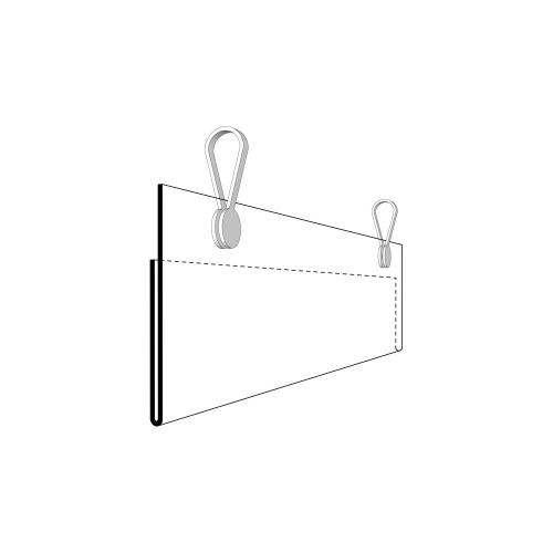 Etiketthållare 210x50 mm 50 st/fp med clips