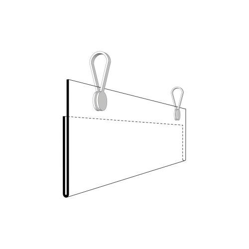 Etiketthållare 210x60 mm 50 st/fp med clips