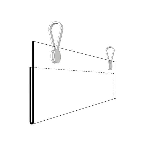 Etiketthållare 210x100 mm 50 st/fp med clips