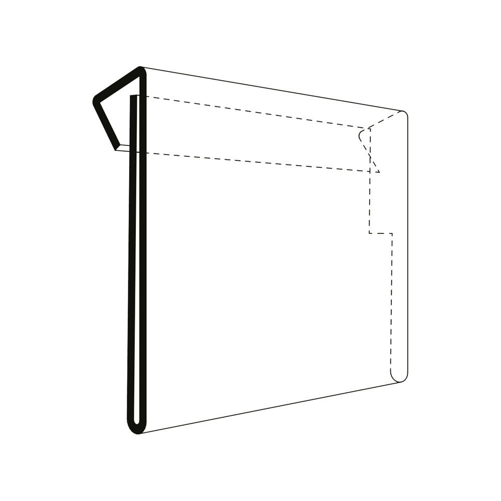 Korthållare A4 för pallram transparent 50 st/fp