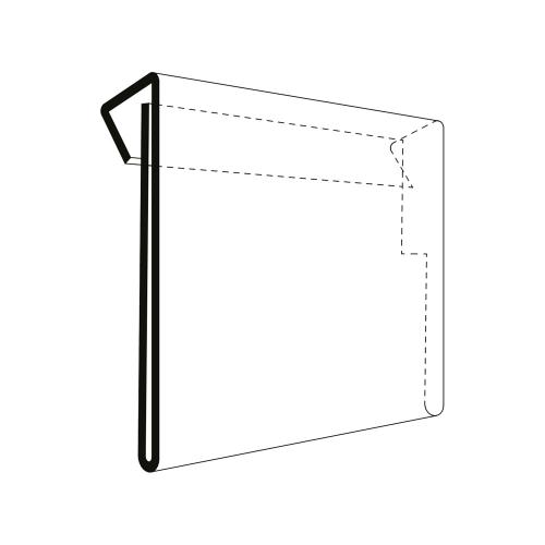 Korthållare A4 för pallram transparent 50 st/fp