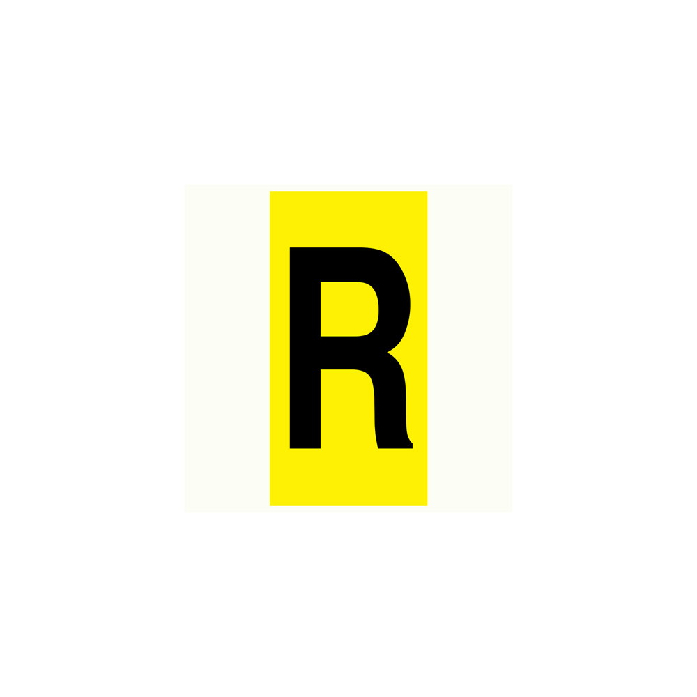 Bokstav R - 42x80 mm 20 st/fp