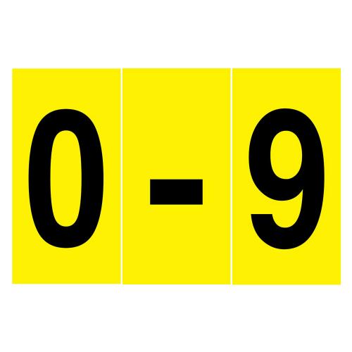 Siffror 0-9 - 75x150 mm 10 st/fp
