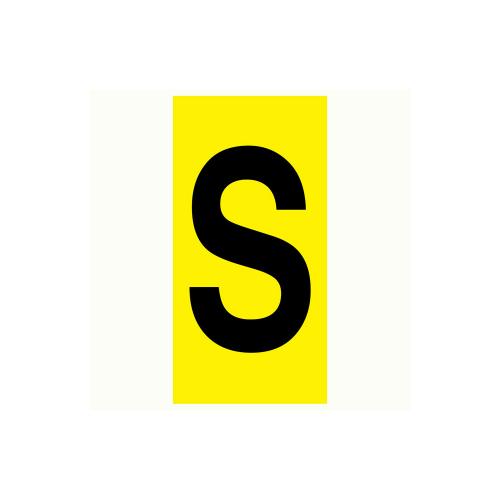 Bokstav S - 75x150 mm 5 st/fp