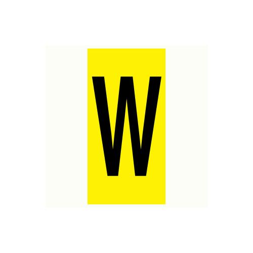 Bokstav W - 75x150 mm 5 st/fp