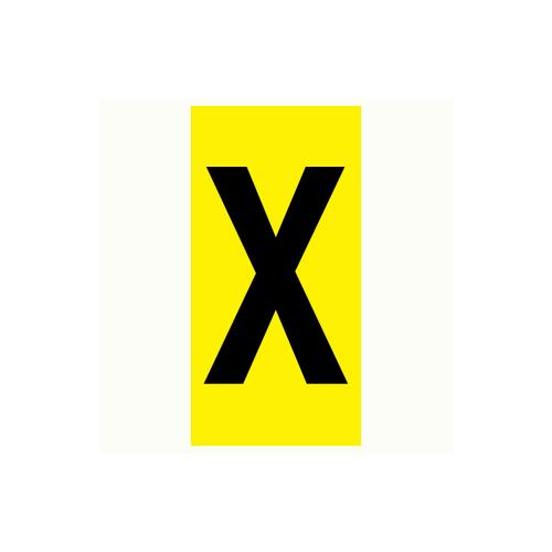 Bokstav X - 75x150 mm 5 st/fp