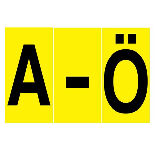 Bokstäver A-Ö - 75x150 mm 29 st/fp