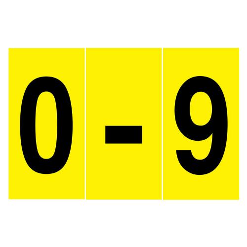 Siffror 0-9 - 100x210 mm 10 st/fp
