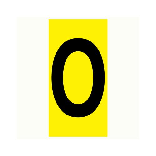 Bokstav O - 100x210 mm 2 st/fp