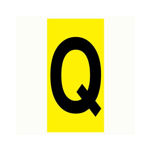 Bokstav Q - 100x210 mm 2 st/fp