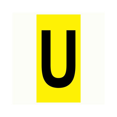 Bokstav U - 100x210 mm 2 st/fp