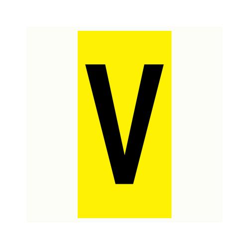 Bokstav V - 100x210 mm 2 st/fp