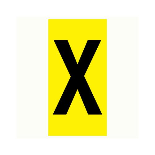 Bokstav X - 100x210 mm 2 st/fp