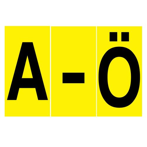 Bokstäver A-Ö - 100x210 mm 29 st/fp