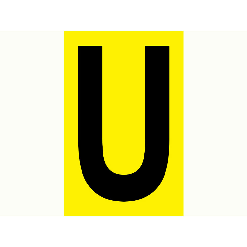 Bokstav U - 210x300 mm 1 st/fp