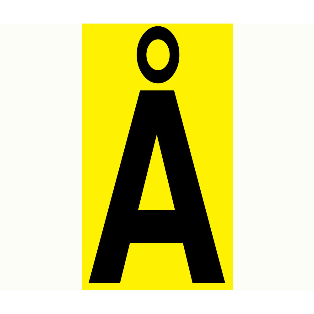 Bokstav Å - 210x300 mm 1 st/förpack