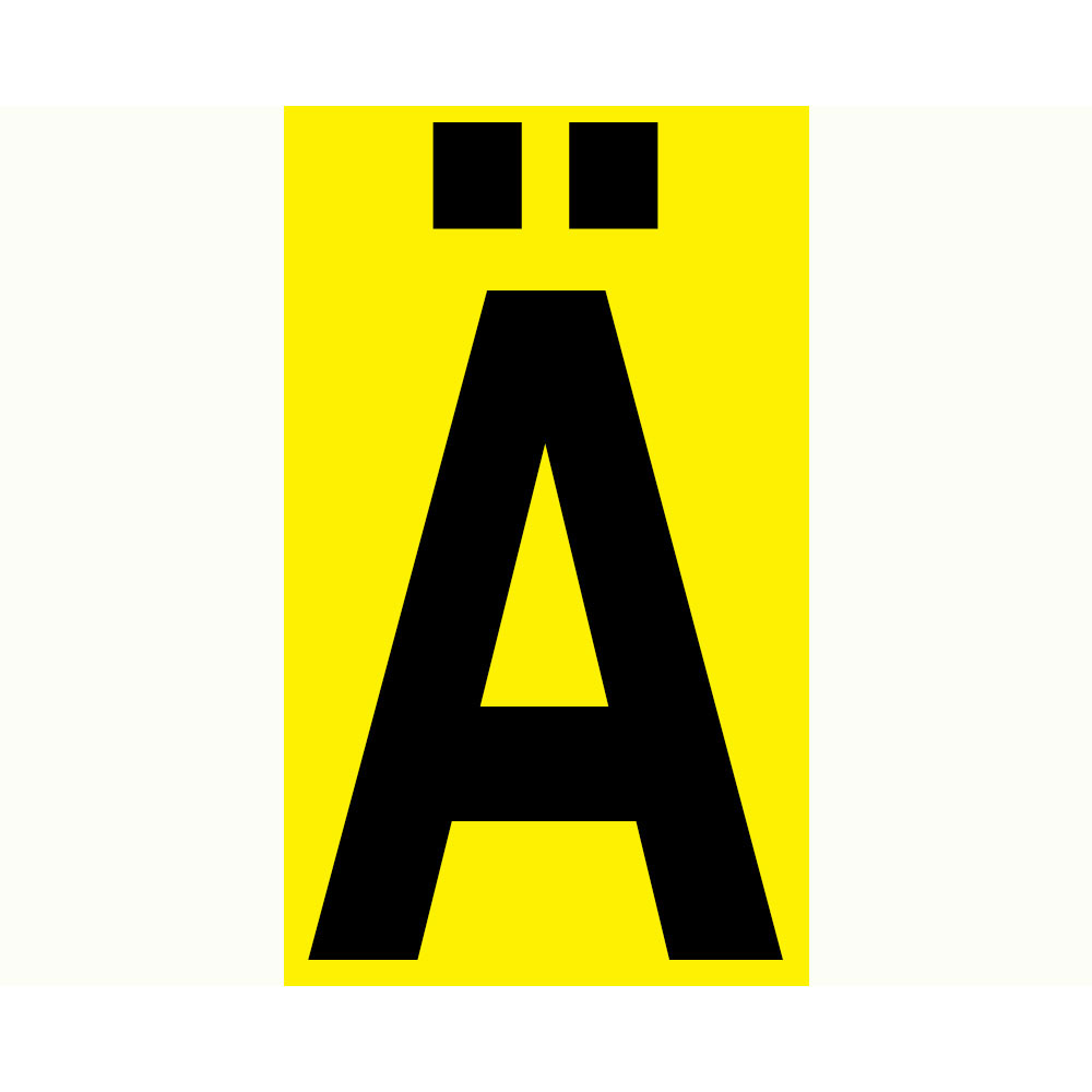 Bokstav Ä - 210x300 mm 1 st/förp