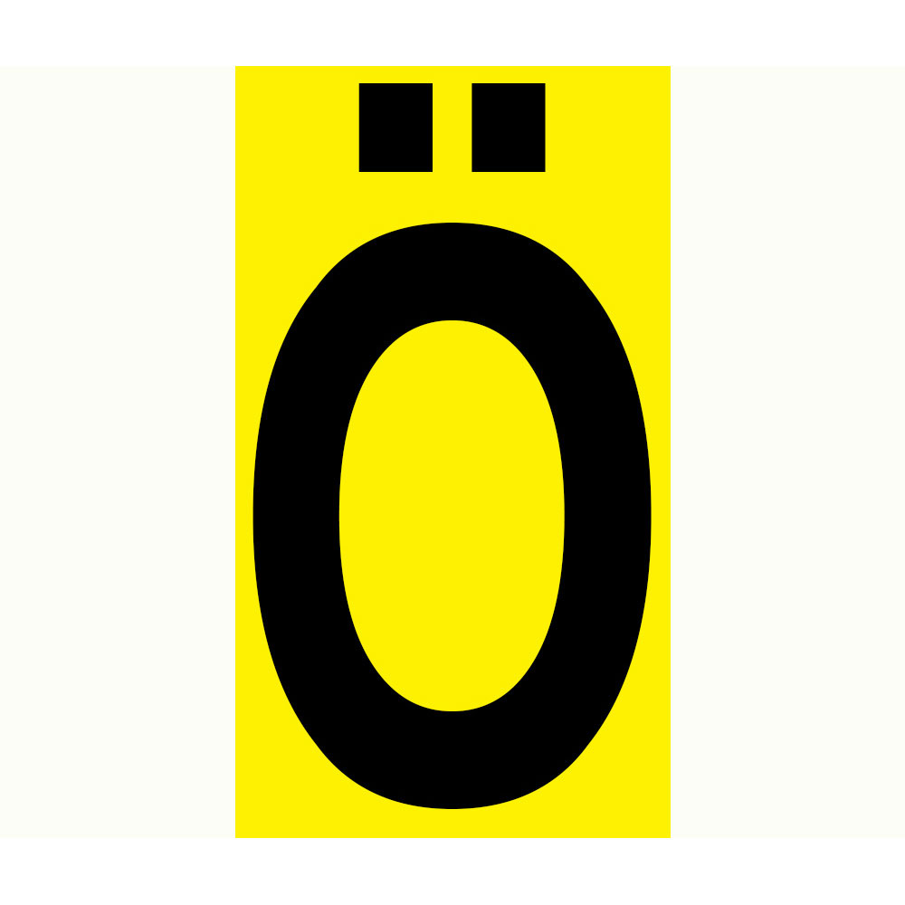 Bokstav Ö - 210x300 mm 1 st/förp