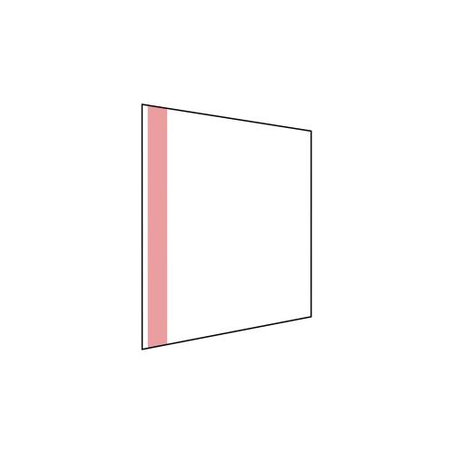 Skylt 150x150 mm rak med självhäftande 5 st/fp