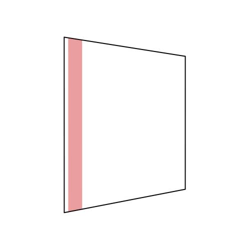 Skylt 200x210 mm rak med självhäftande 5 st/fp