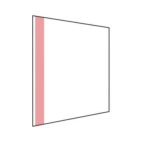 Skylt 210x300 mm rak med självhäftande 5 st/fp