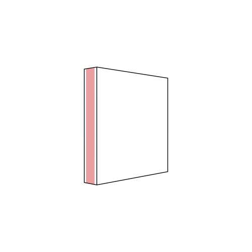 Skylt 75x150 mm vinklad med självhäftande 5 st/fp