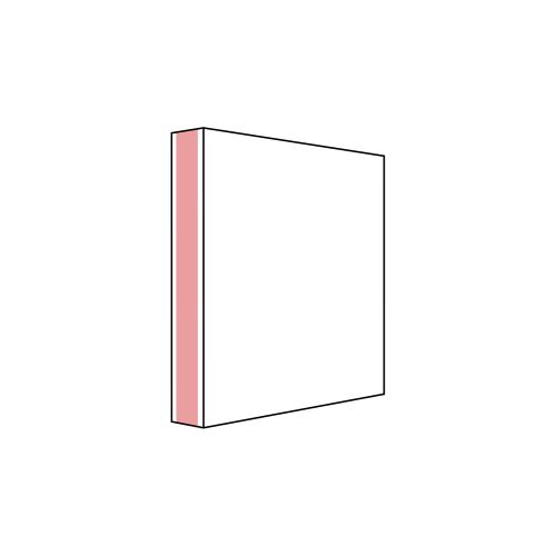 Skylt 150x150 mm vinklad med självhäftande 5 st/fp