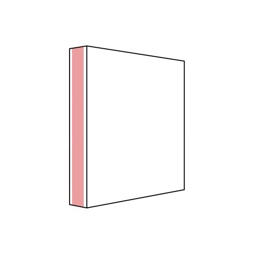 Skylt 100x210 mm vinklad med självhäftande 5 st/fp