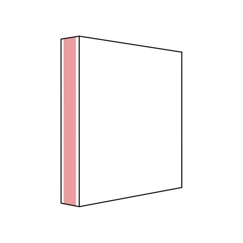 Skylt 200x210 mm vinklad med självhäftande 5 st/fp