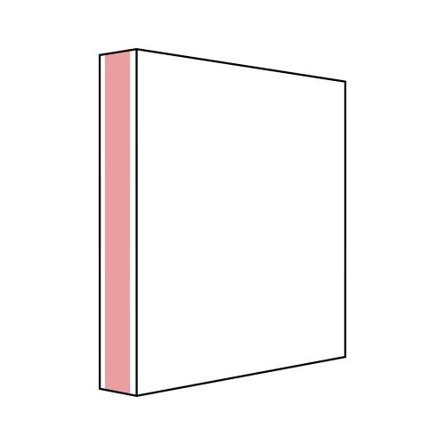 Skylt 210x300 mm vinklad med självhäftande 5 st/fp