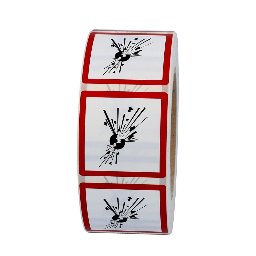 GHS 01 Explosiv 100x100 mm 500 st/rl