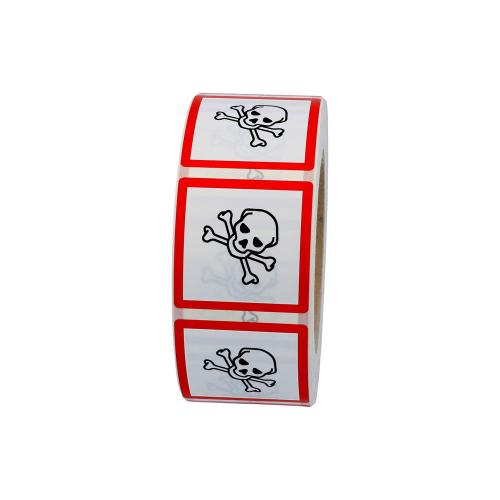 GHS 06 Giftig 50x50 mm 500 st/rl