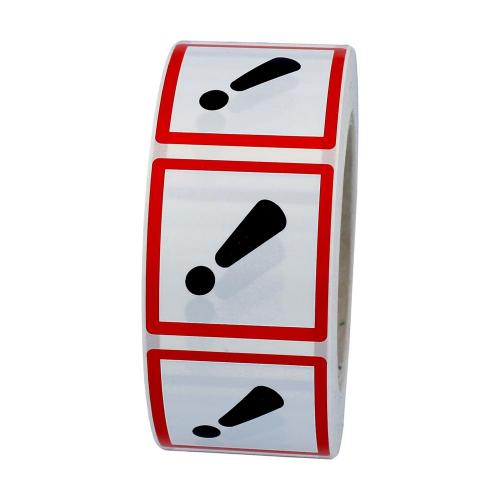 GHS 07 Skadlig 100x100 mm 500 st/rl