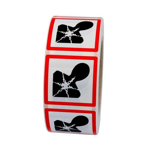 GHS 08 Hälsofarlig 100x100 mm 500 st/rl