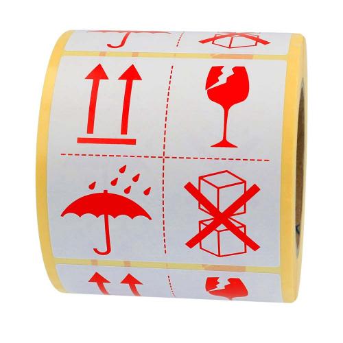 4 olika symboler 100x100 mm 500 st/rl